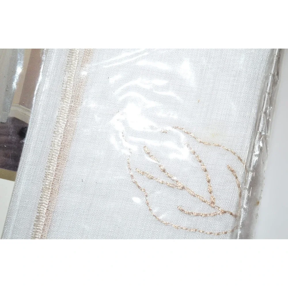 Habitat Hydrangea Rod Pocket Curtain Panel Window 54 x 84 in White New 1 panel
